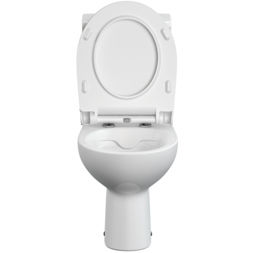 Унитаз-компакт напольный безободковый с бачком Церсанит NATURE CLEAN ON 011 3/5 DPL EO SLIM 65410 с сиденьем Soft Close